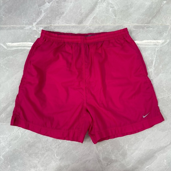 Women’s Vintage 90s Nike Nylon Running Workout Shorts Elastic Waistband Medium - Picture 1 of 16